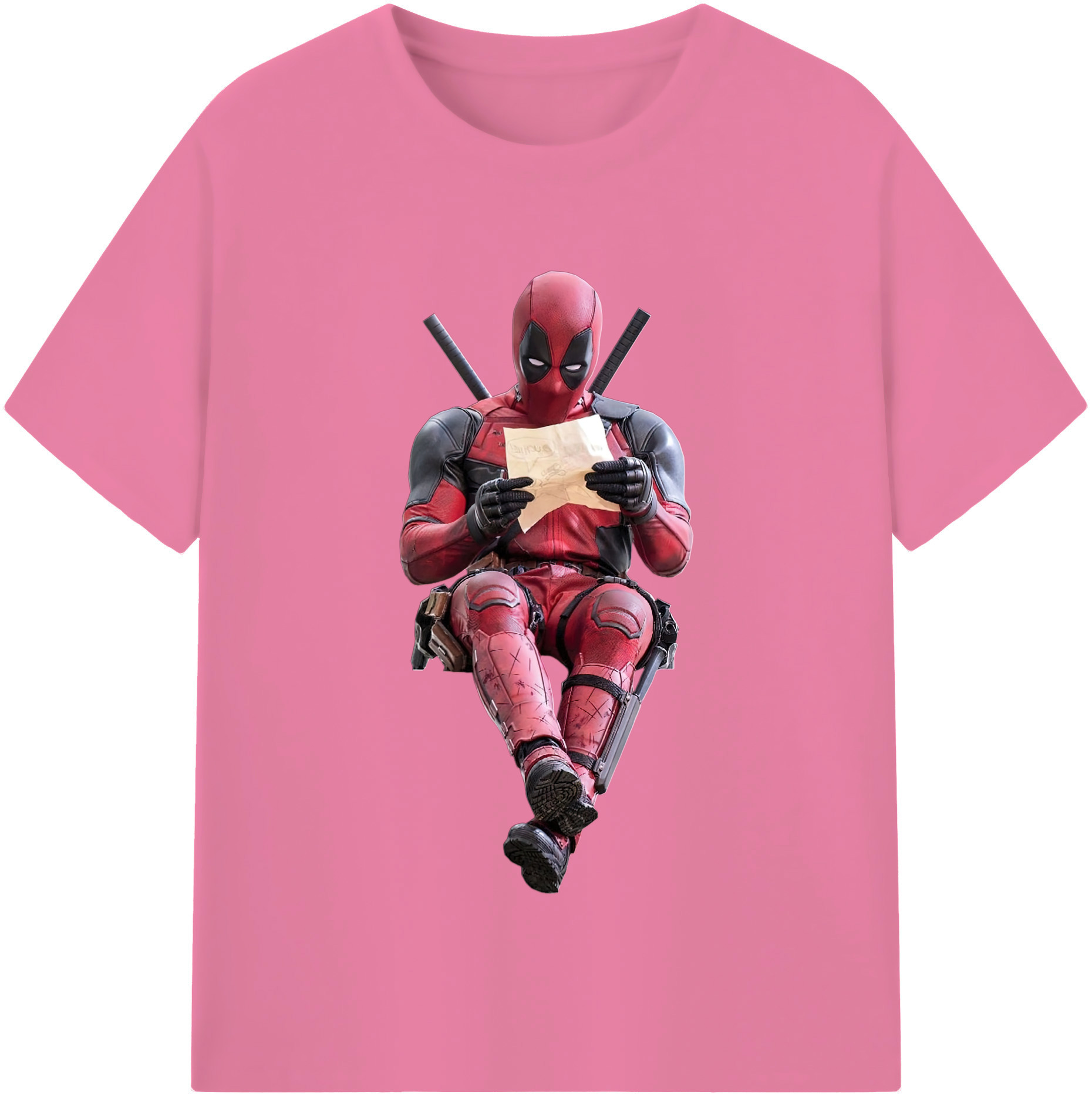 （画像用） Deadpool デッドプール 綿100％半袖Tシャツ（フロントプリント）